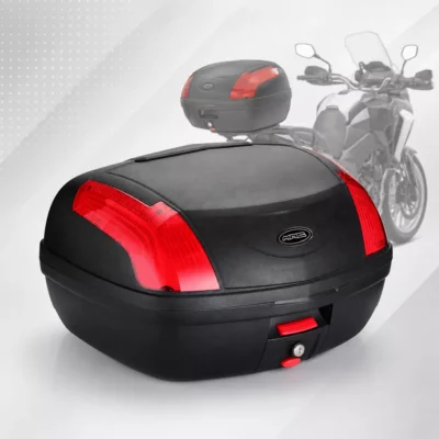 Baúl desmontable MAC 46lt- Negro y rojo