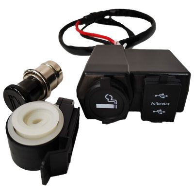 Toma USB y 12V