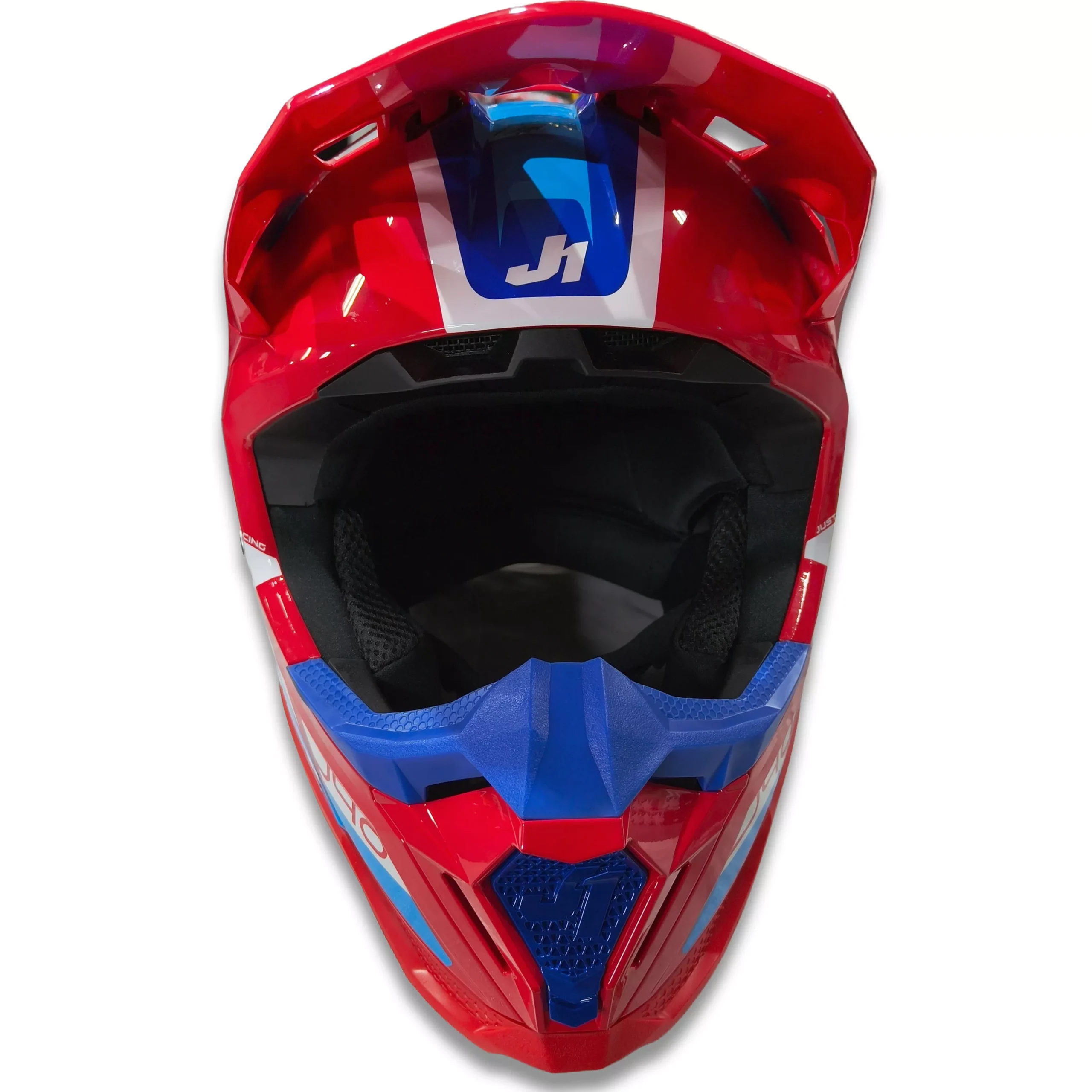 Casco Just1 Flash J40 + Antiparra - Azul/Blanco/Rojo - Imagen 5