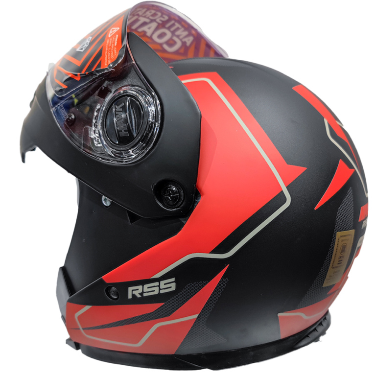 Casco Rebatible Hawk RS5 Vector - Rojo - City Motor