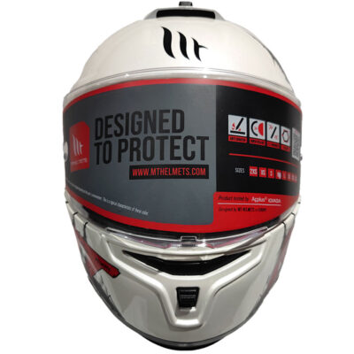 Casco MT Stinger Hummer Neron White - Imagen 3