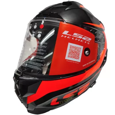 Casco LS2 327 Challenger - Cannon Jeans Orange - Imagen 4