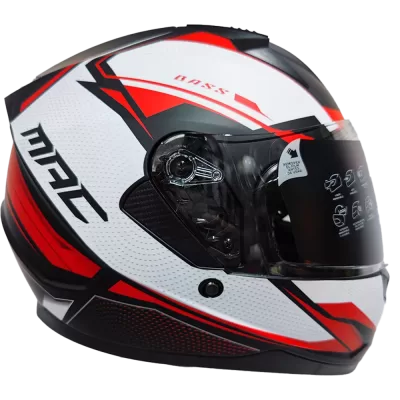 Casco Mac Bass Zeppelin Rojo / Blanco