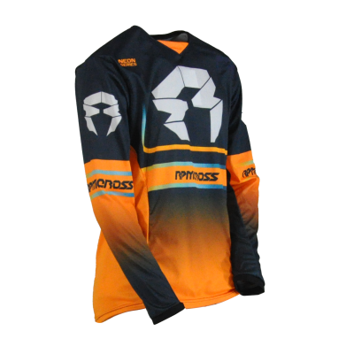 Remera Jersey RPM Cross Neon Naranja