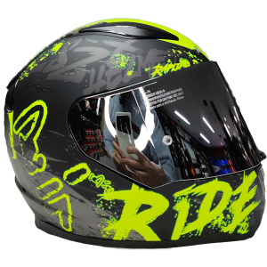 Casco LS2 353 Rapid Naughty Negro Amarillo Mate