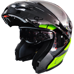 Casco Rebatible Hawk RS5 Vector Resistance Verde Fluo