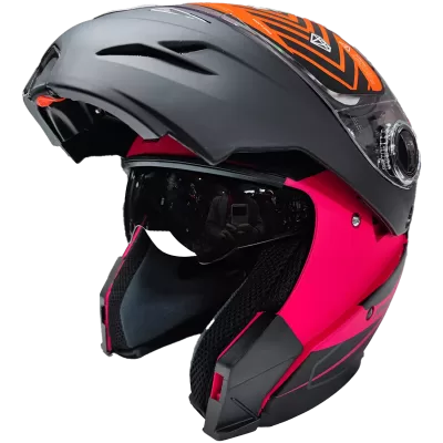 Casco Rebatible Hawk RS5 Vector Resistance Fucsia