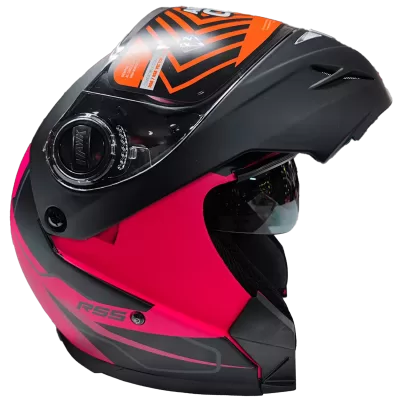 Casco Rebatible Hawk RS5 Vector Resistance Fucsia - Imagen 2