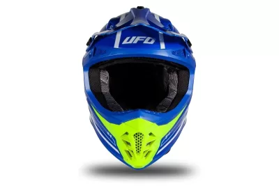 Casco Ufo Intrepid Azul y Amarillo S4 - Imagen 3