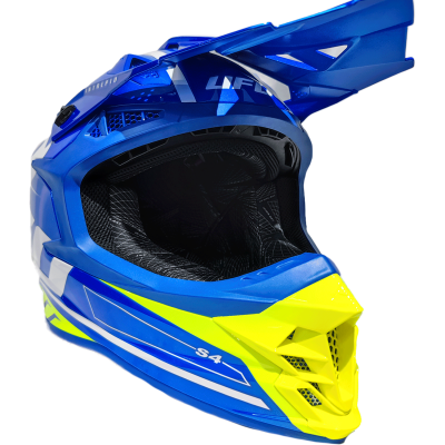 Casco Ufo Intrepid Azul y Amarillo S4 - Imagen 2