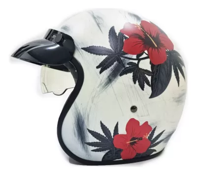 Casco Abierto Hawk 721 Ohana Rojo