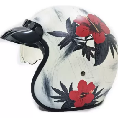 Casco Abierto Hawk 721 Ohana Rojo