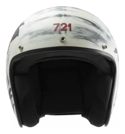 Casco Abierto Hawk 721 Ohana Rojo - Imagen 2