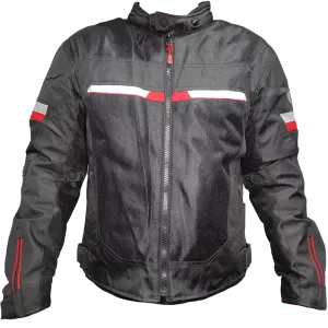 campera para moto jyv race - rush negro - verano.