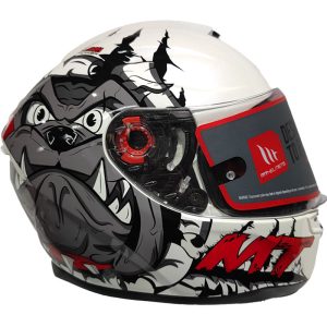 Casco para moto MT Stinger Hummer neron withe