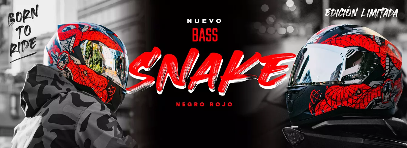 casco mac bass snake red