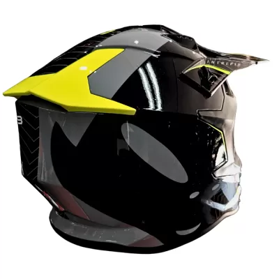 Casco Ufo Intrepid Black and Neon Yellow - Imagen 3