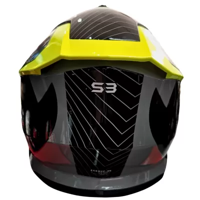 Casco Ufo Intrepid Black and Neon Yellow - Imagen 4