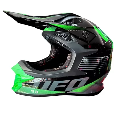Casco Ufo Intrepid Black and Green