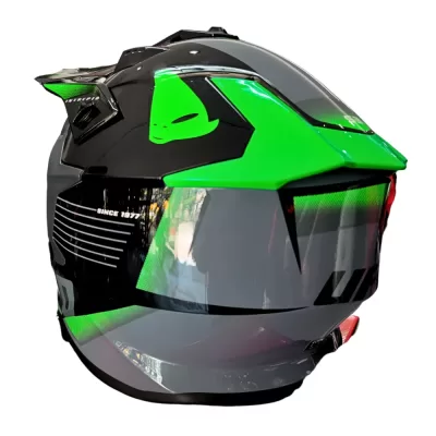 Casco Ufo Intrepid Black and Green - Imagen 3