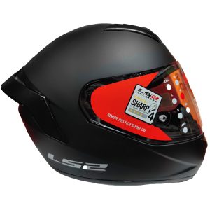 Casco para moto ls2 352 stinger con spoiler negro mate