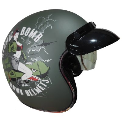 Casco Hawk 721 Atomic Bomb verde militar