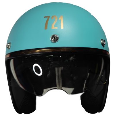 Casco Hawk 721 Atomic Bomb Celeste/Azul mate - Imagen 4