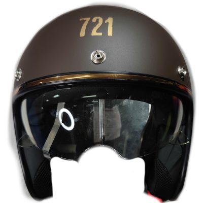 Casco Hawk 721 Atomic Bomb Marron/Azul Mate - Imagen 2