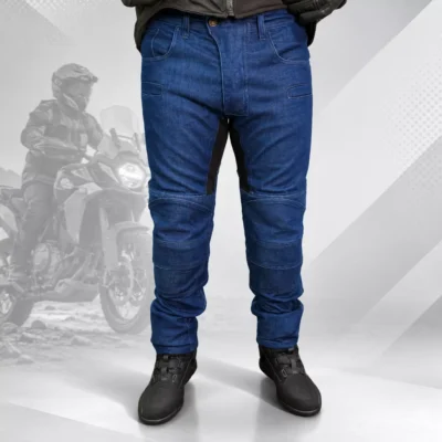 Jean con Protecciones para Moto JvV Race - Azul