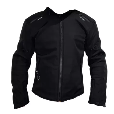 Campera JyV Race Corvo Negra y Roja