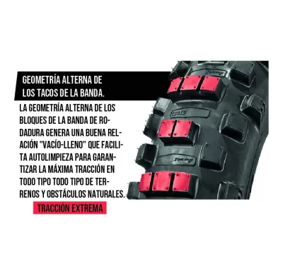 Cubierta Borilli Trasera Motocross 120/90-19 MX - Imagen 5