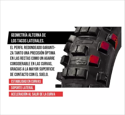 Cubierta Borilli Trasera 7 Days RALLY 140/80-18 - Imagen 3