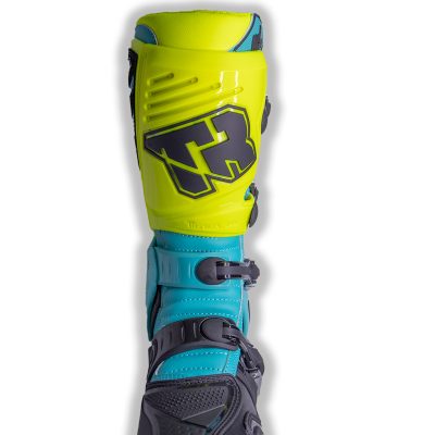 Botas Motocross Enduro Tiger Racing MX1 Pro Amarillo/Celeste - Imagen 5