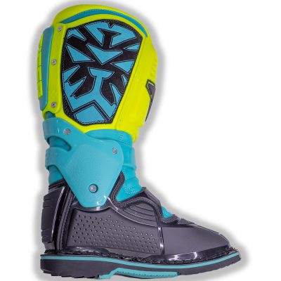 Botas Motocross Enduro Tiger Racing MX1 Pro Amarillo/Celeste - Imagen 4