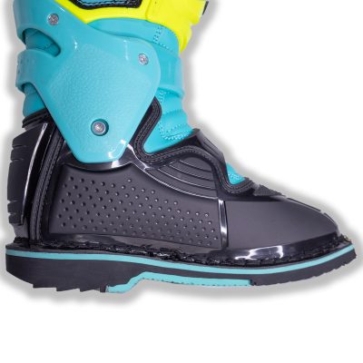 Botas Motocross Enduro Tiger Racing MX1 Pro Amarillo/Celeste - Imagen 3