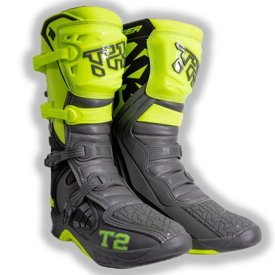 Botas Motocross Enduro Tiger Racing T2 Amarillo/Gris