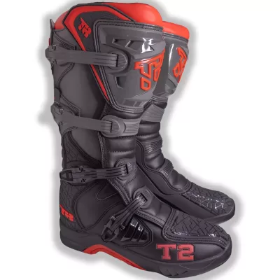 Botas Motocross Enduro Tiger Racing T2 Rojo/Negro