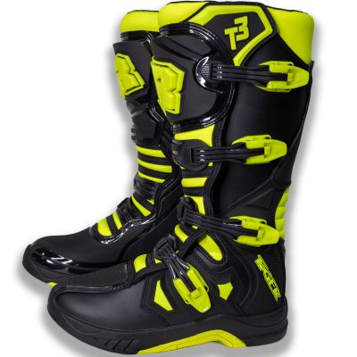 Botas Motocross Enduro Tiger Racing T3 Amarillo/Negro