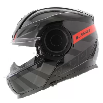 Casco Ls2 902 Scope Hamr Negro/Rojo