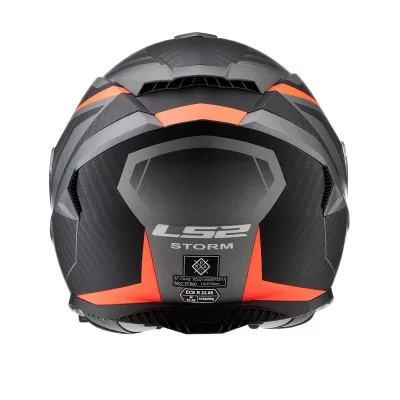 Casco LS2 800 Storm Racer Negro/Naranja - Imagen 3