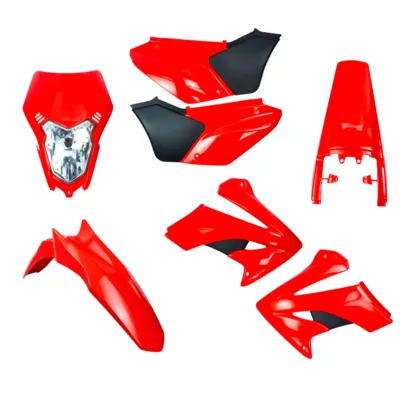 Kit Plásticos Honda Tornado con faro Rojo/Negro