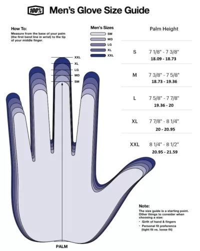 Guantes 100% Itrack Negro Amarillo Fluo (Original) - Imagen 2