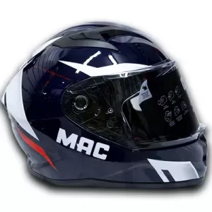 Casco para moto Integral Mac Speed Joy Azul/Blanco