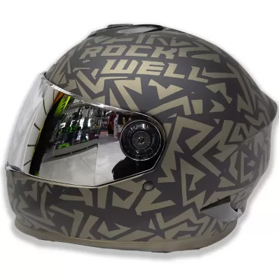Casco Rockwell 929 Dorado Metalizado