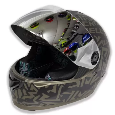 Casco Rockwell 929 Dorado Metalizado