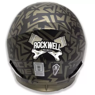 Casco Rockwell 929 Dorado Metalizado
