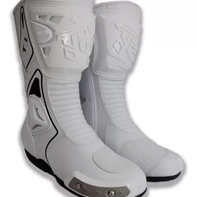 Botas para Pista Tiger Racing T1 Blancas