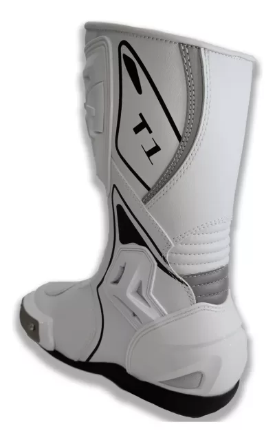 Botas para Pista Tiger Racing T1 Blancas - Imagen 6