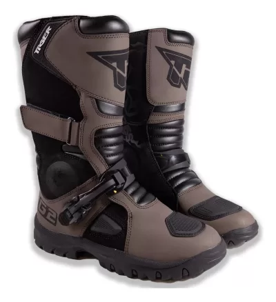 Botas Motocross / Enduro Tiger Racing ADV Marron