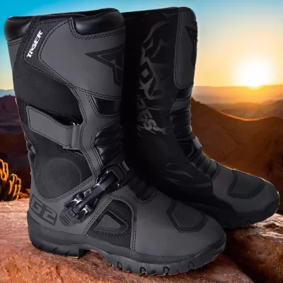 Botas Motocross / Enduro Tiger Racing ADV Negro - Imagen 3